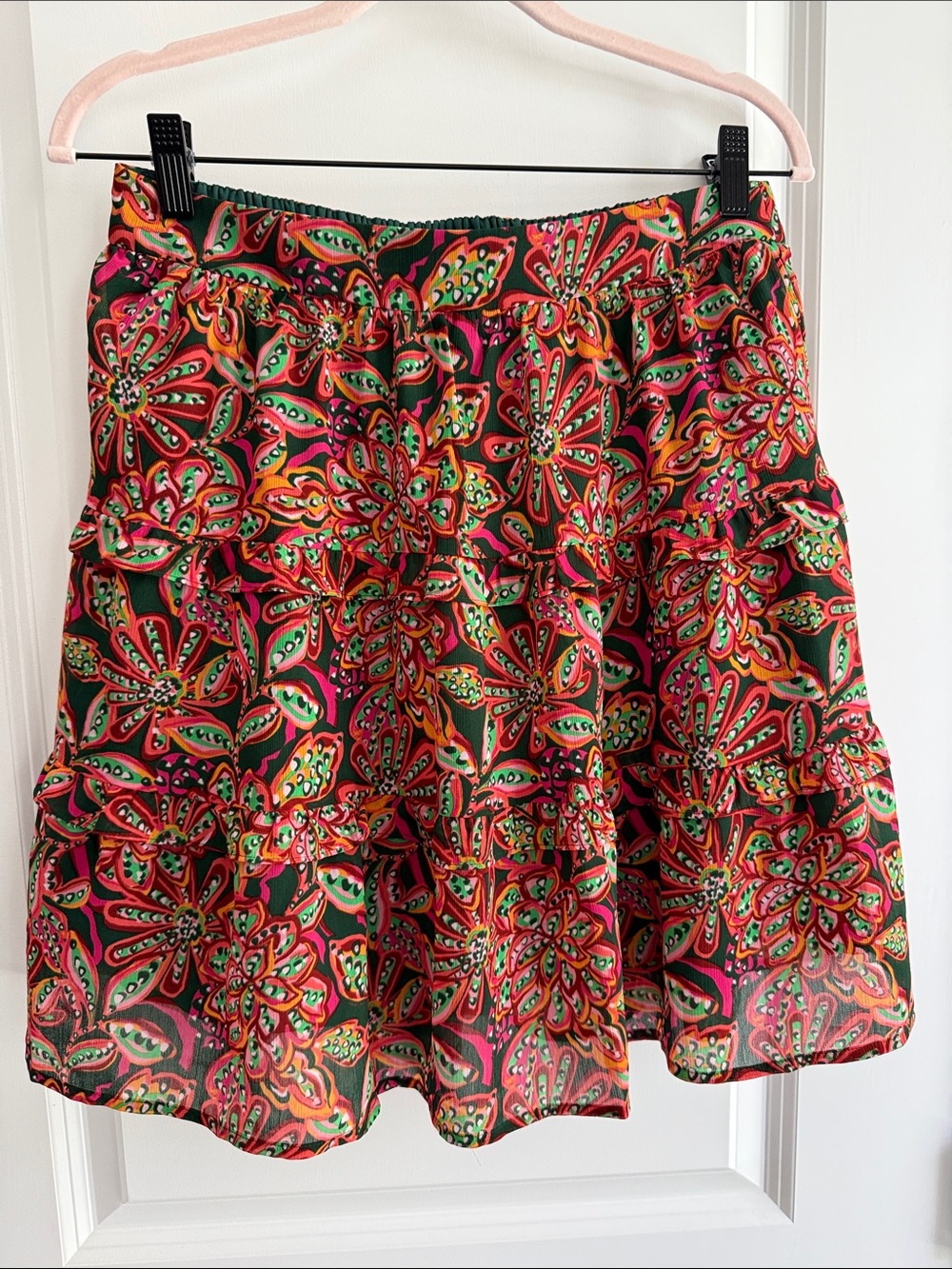 J. Crew Multicolor Floral Print Mini Skirt